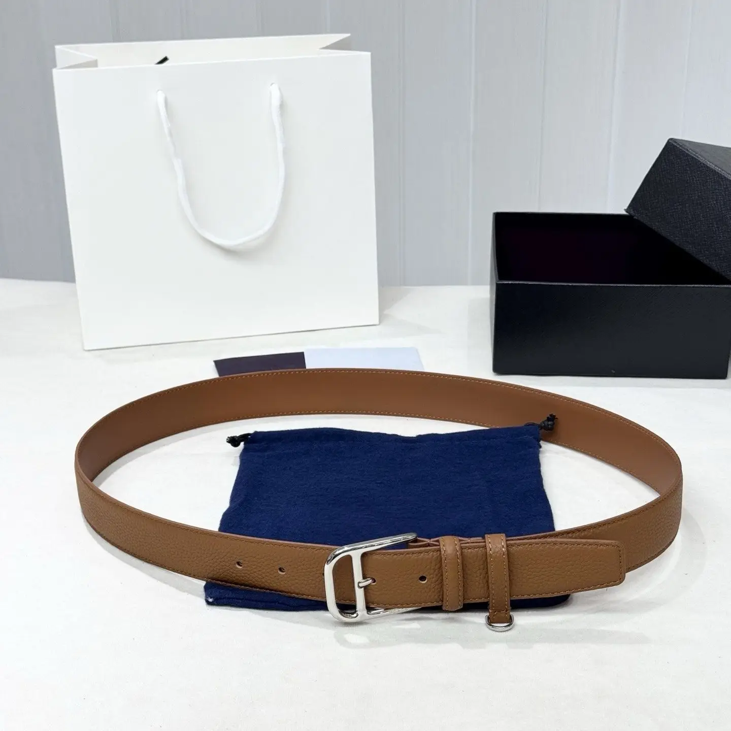 Premium Yellow Brown Reversible Gold Automatic Buckle Belt For Men Waist Strap For Jeans Suits Business