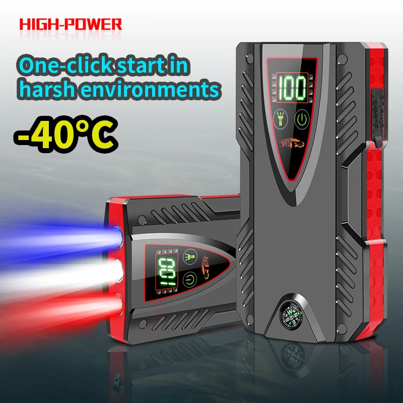 

1200A Car Battery Jump Starter Portable Power Bank Auto Charger Start Devic For 12V 6.0L/4.0L Car Emerg Starting Booster