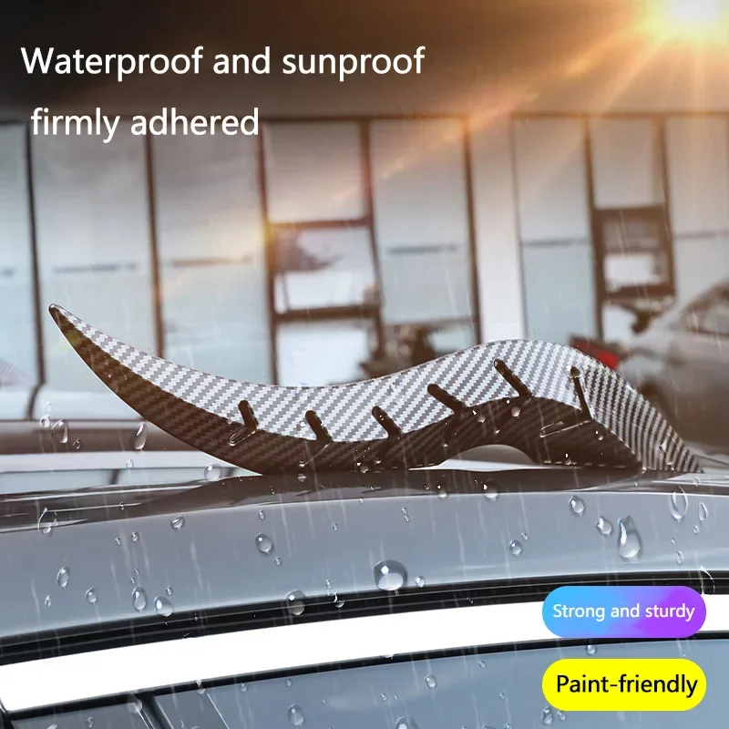A Pair New Style Dragon Horn Car Roof Modification for Cars Universal 3D Devil Horn Style Roof Decorative Accessory