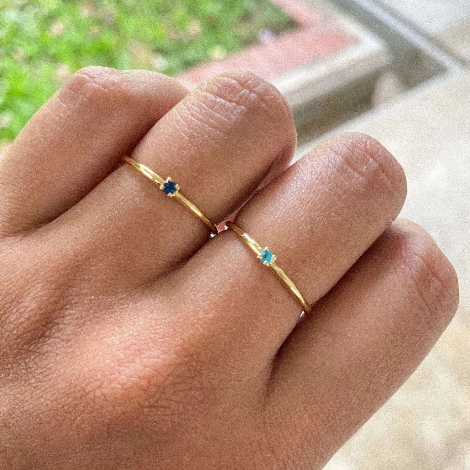 Little Thin Dainty Pinky Rings For Women Gold Color Zirconia Wedding Engagement Bride Finger Ring Jewellry Fashion Jewelry R246