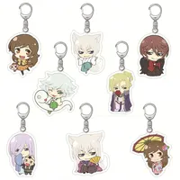 New Anime Intern Vigorous Girl Keychain Cute Tomoe Mi Zu Ki Anime Figures Acrylic Key Chain Pendant Girl Birthday Cosplay Gift