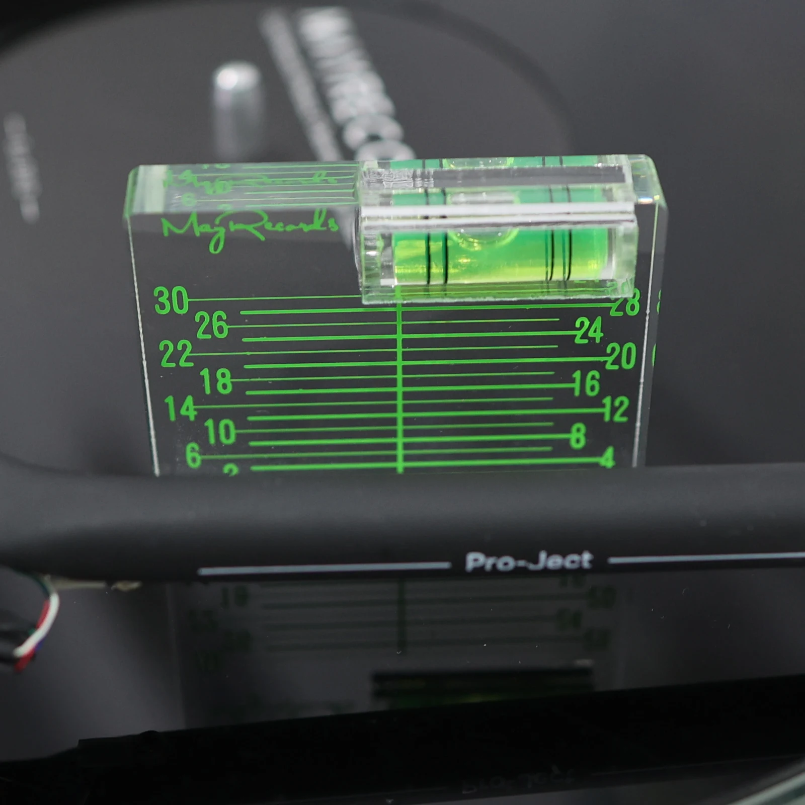 مشغل سجل فينيل LP مع حقيبة ، مسطرة توازن VTA وتعديل السمت ، قياس فونو تونيرم ، ساخن