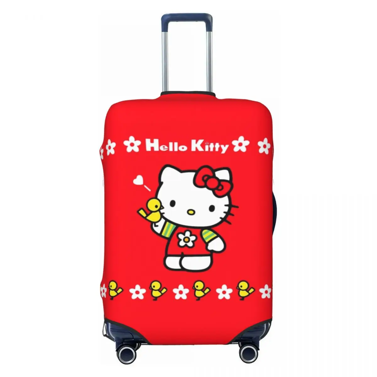 

Custom Anime Hello Kitty Cat Luggage Cover Protector Funny Kawaii Kitten Travel Suitcase Protective Cover for 18-32 Inch