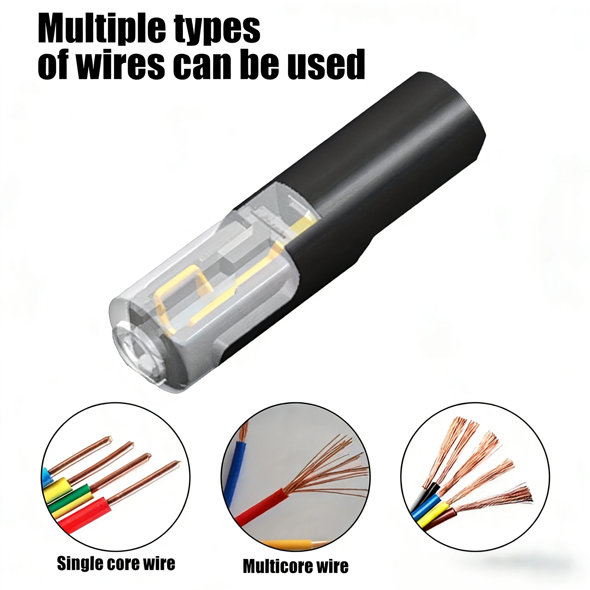 

Электрический соединитель проводов без зачистки кабельная линия съемный автомобильный терминальный разъем универсальное качество надежный прочный простой монтаж для авто грузовиков ремонтов DIY проектов
