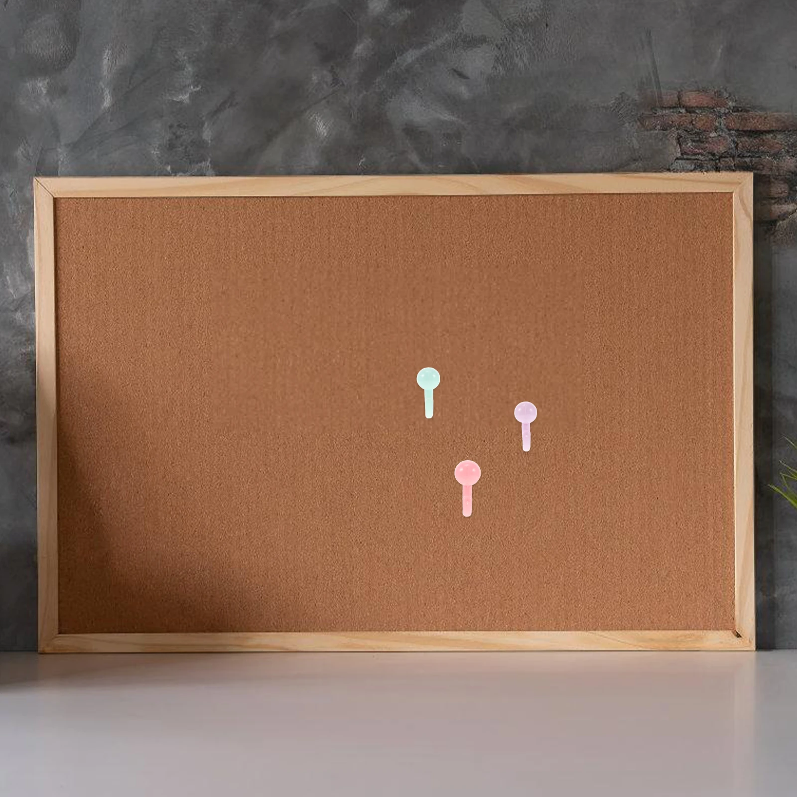 

50pcs Hook Push Pins Macaron Color Wall Tacks Plastic Steel Thumb Tacks for Bulletin Board Corkboard Home Office Use