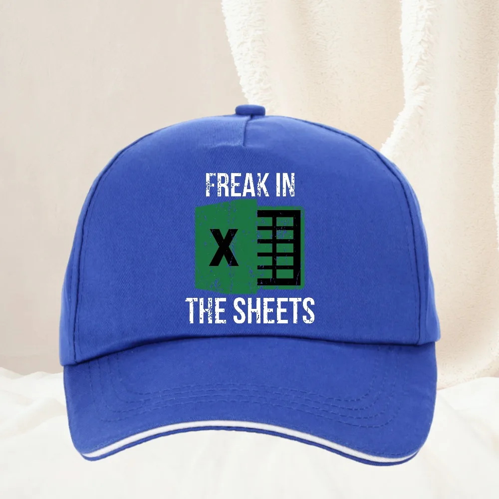 Freak in The Sheets Men and Women Soft Fashion hat Excel Spreadsheets Wfh Work From Home Accounting Baseball Cap