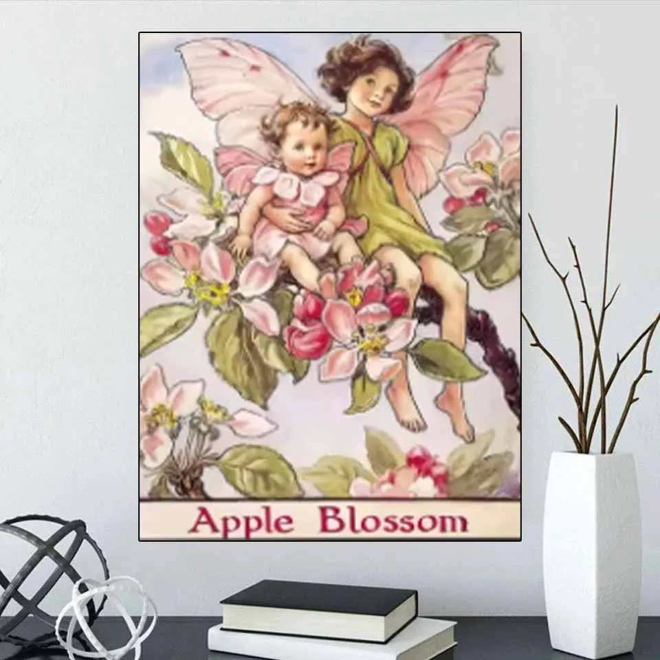 2025 New Flower Fairy Anime 5DDIY Diamond Painting Mosaic Jewelry Embroidery Room Bar Coffee Shop Room Decoration