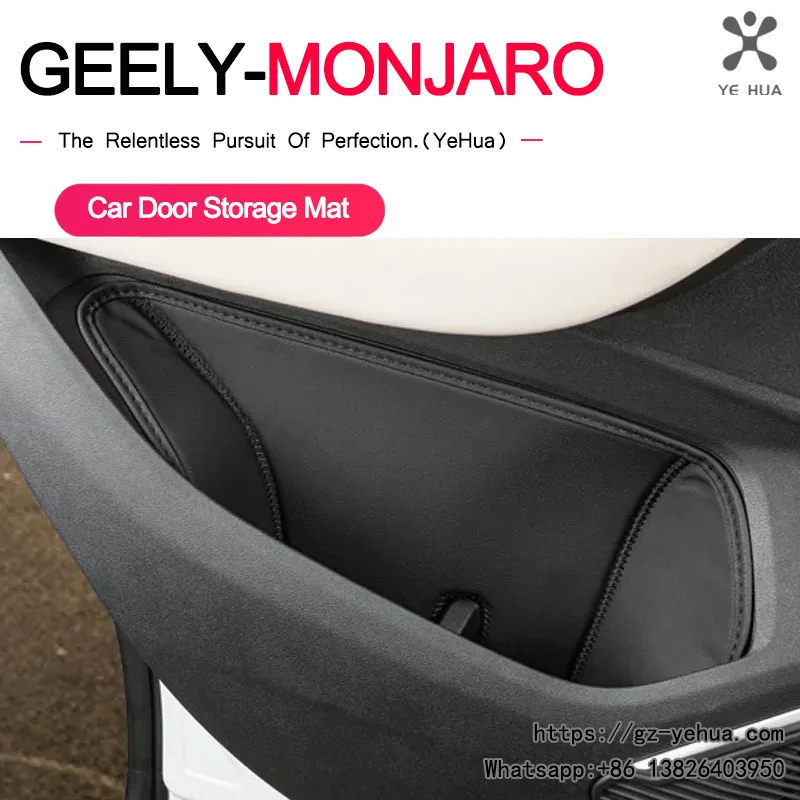 

For GEELY Monjaro Xingyue L KX11 2022 2023 Car Door Inner Pocket Storage Box Compartment Mat Anti-Slip Liner Tray Insert Part