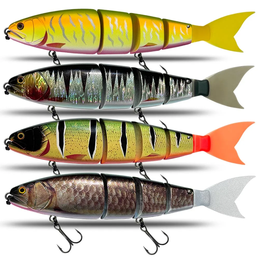 Fishing Lure Swimming Bait Jointed Floating sinking 245mm 11Color Giant Hard Bait Section Lure For Big Bait Bass Pike Lure