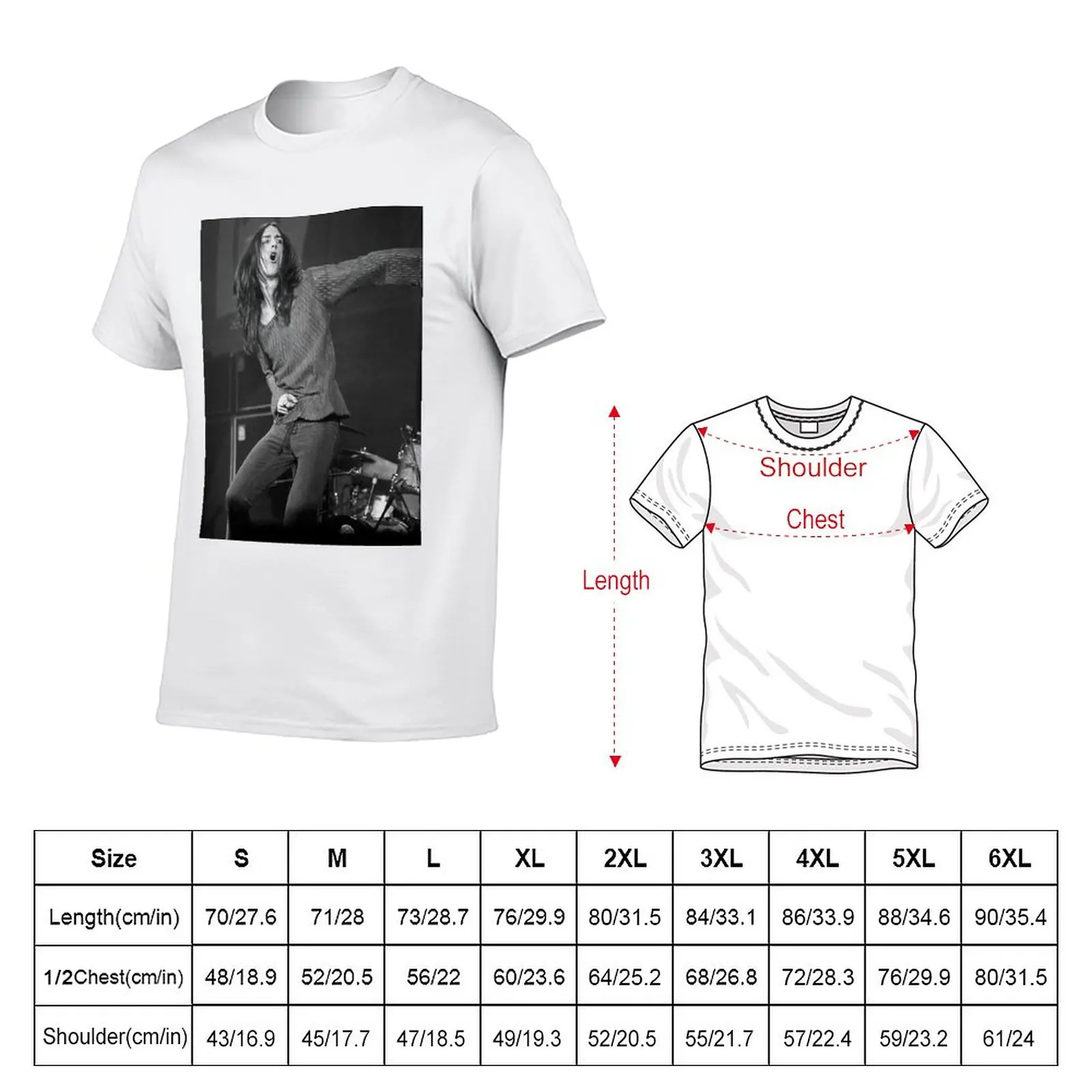 New Chris Robinson - BW Photograph T-Shirt man clothes black t shirts blank t shirts tops men t shirt