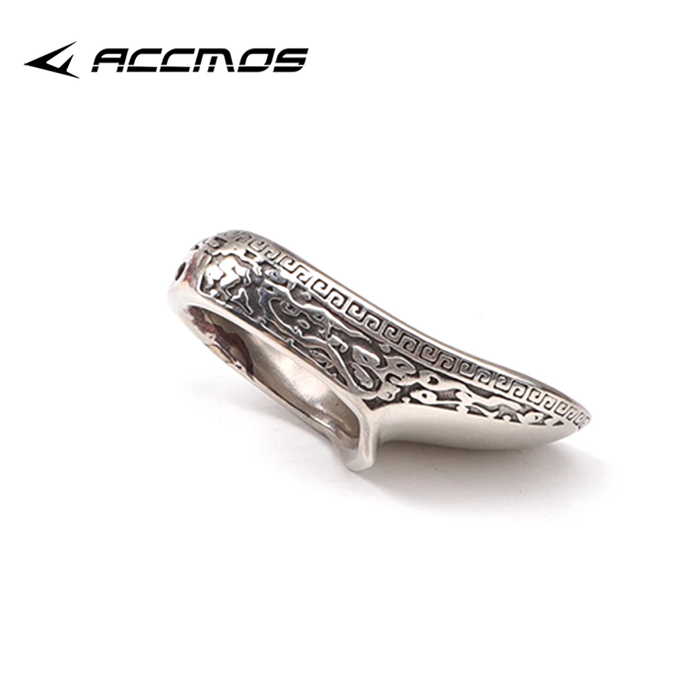 Archery Thumb Finger-Handmade Traditional silver Archery Thumb Ring Finger Protector 18-24mm