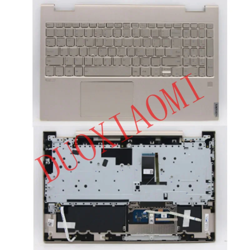 

New for Lenovo Yoga C740-15IML Laptop C-Cover with keyboard US English Euro Mica Backlight 5CB0U43843