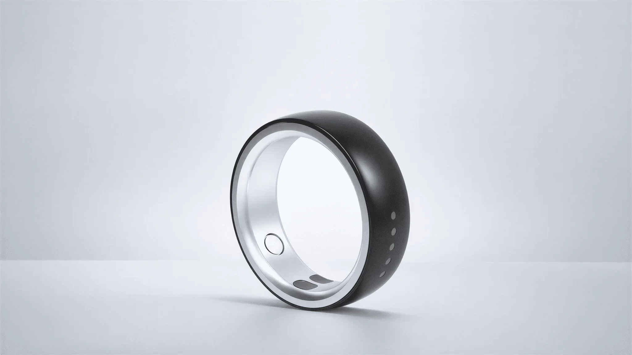 QINO AI Smart Ring Ceramic Steel Touch SOS Alert Vibration Alarm Heart Rate Sleep Monitor IP68 Waterproof Tracker Men Women