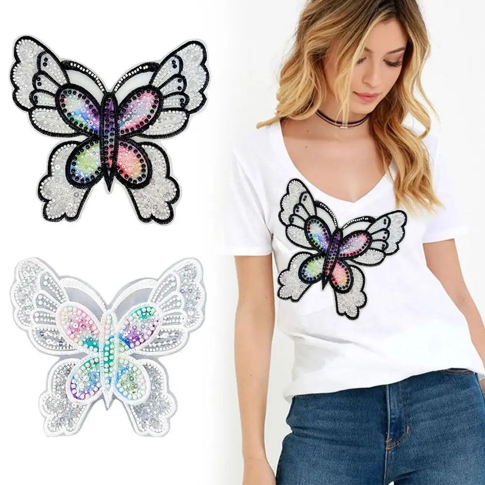 هدية مطرز بالترتر الصدار الملونة المطرزة القماش التصحيح الملابس حقيبة اكسسوارات الديكور الخياطة التصحيح