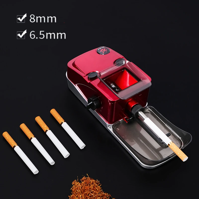 6.5/8mm Dual-purpose Electric Tobacco Filling Machine High-power Automatic Cigarette Rolling Maker Homehold Smoking Accessories