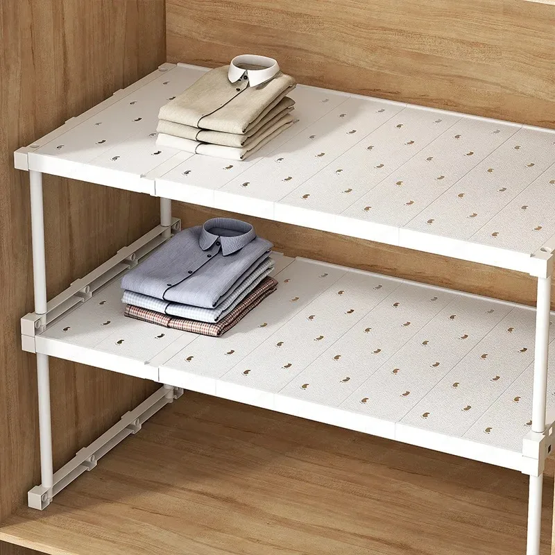 

Длина 73-105, ширина 42, высота 35, шкаф для гардероба, телескопическая многослойная доска для хранения артефактов, многоразмерная перегородка, отделочная перегородка