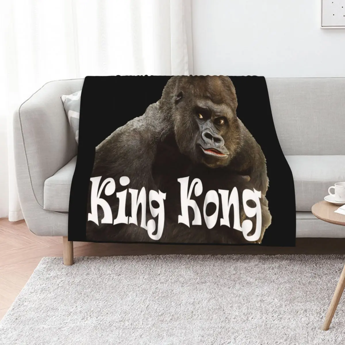 King Kong-king kong películas antiguas manta de lujo gruesa edredón mantas para bebé mantas sueltas