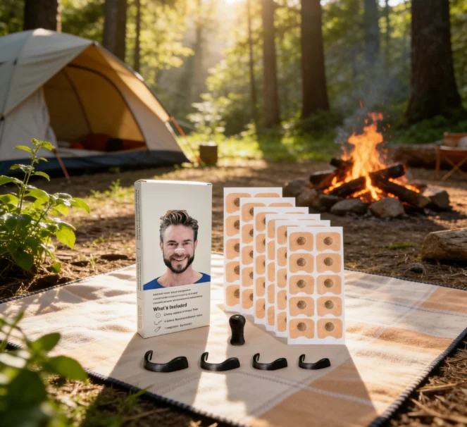 

30 пар магнитных назальных клипсов от храпа, безопасных для кожи, черные полоски, для улучшения дыхания и сна