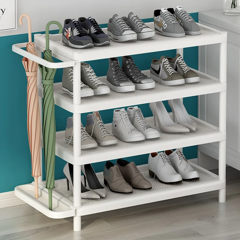 Formwell-Multi-Layer Shoe Rack, Umbrella Storage Rack, Freestanding, Tool-free Installation