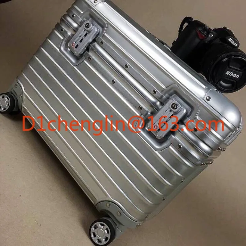 16 çevirmeli kapak 18 fotoğraf alüminyum çerçeve çekme çubuğu evrensel tekerlek seyahat çantası