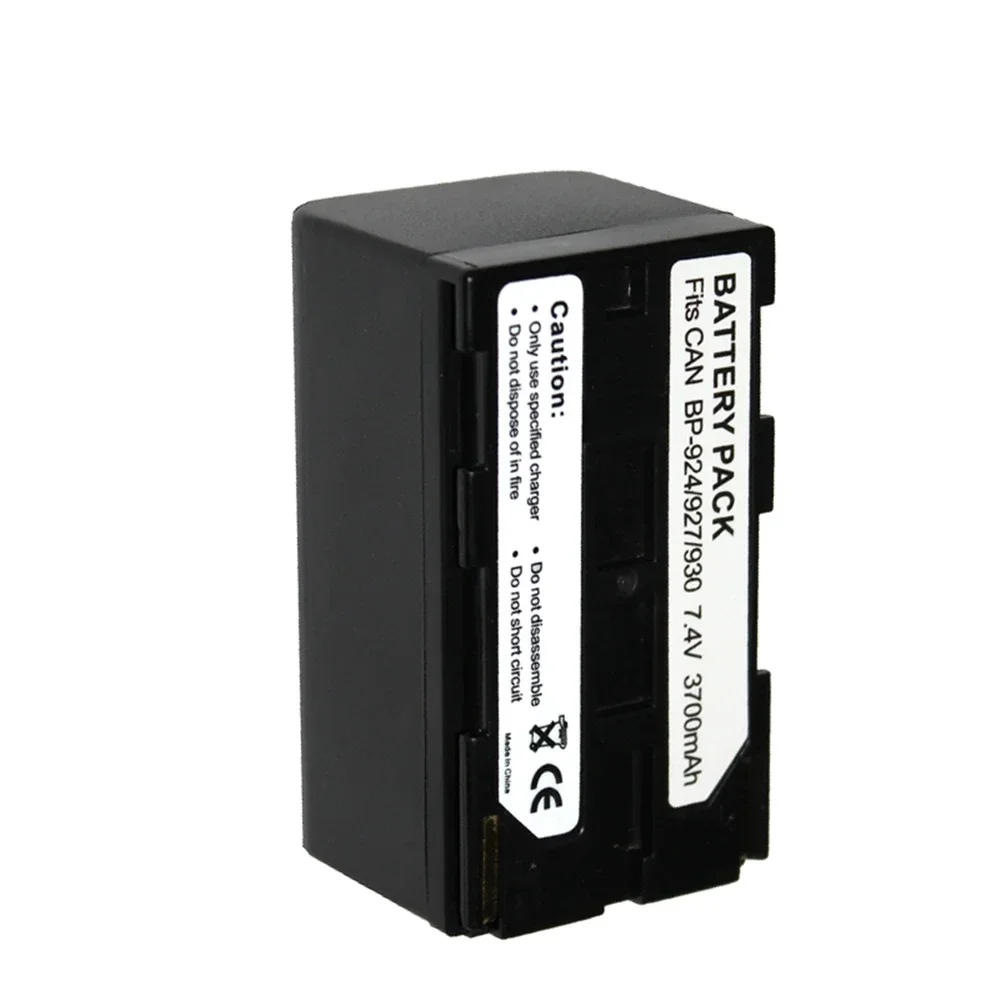 7.4V 3700mAh BP-924 BP-927 BP-930 BP924 BP927 BP930 Camera Battery  for Canon E1 E2 E30 ES50 ES6500V ES7000V ES8000V