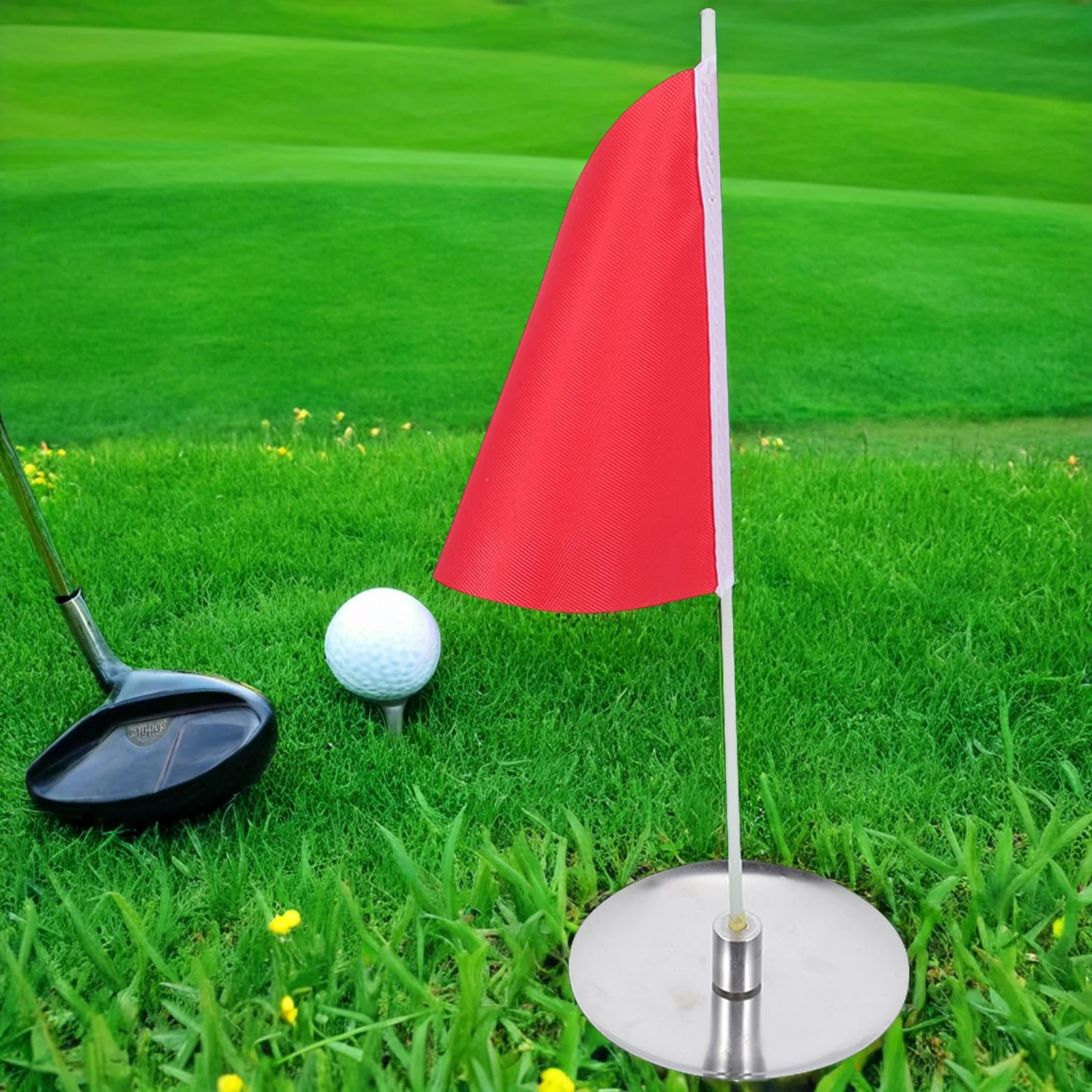 

4 set Flag Cup Set Sturdy Golf Hole Cup Portable Practice Putting Green Target For Outdoor Indoor Training Replacement Golf