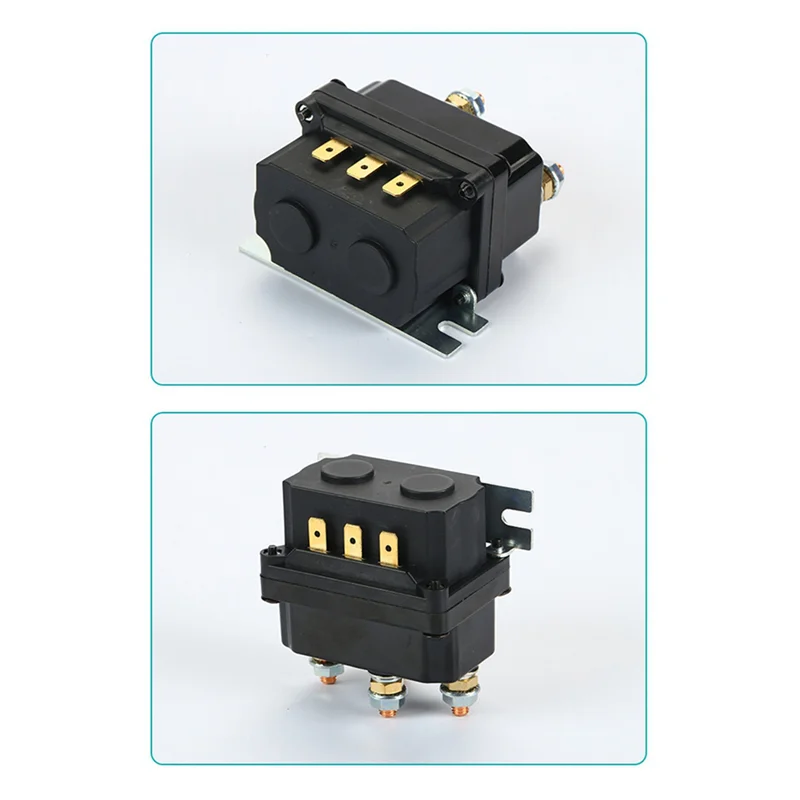 2X 12V Winch Rocker Switch Thumb 250A Solenoid Relay Contactor Winches For ATV UTV