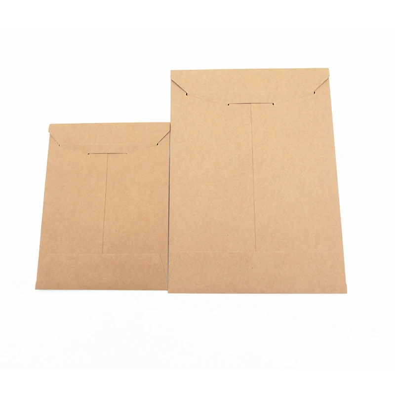 25Pcs/Pack Brown File Bag 350gsm Kraft Paper Document Bag File Packaging Envelope Blank A4/A5 Document Envelopes Stationery