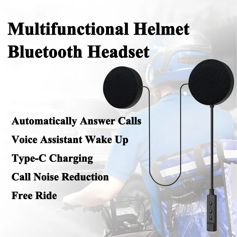 Motorcycle Bluetooth Helmet Headset BT5.0 Wireless Riding Helmet Communicator MotorBike Handsfree Automatic Answer Free Shipping