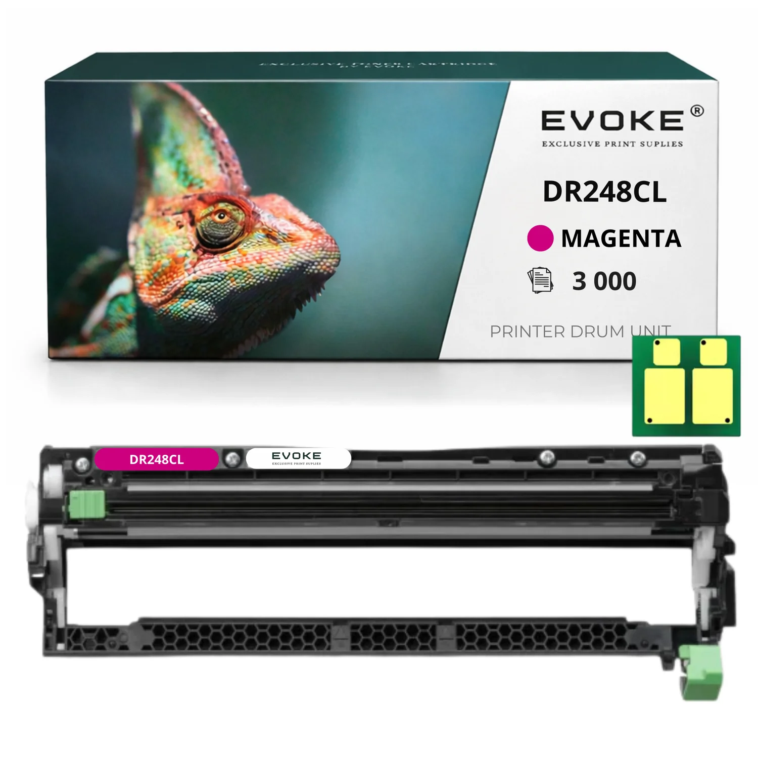 Evoke Compatibele Trommel voor Brother Dr248Cl Dr-248Cl Magenta 30000 Pagina's Mfc-L8390Cdw Hl-L3220Cw Hl-L3215Cw