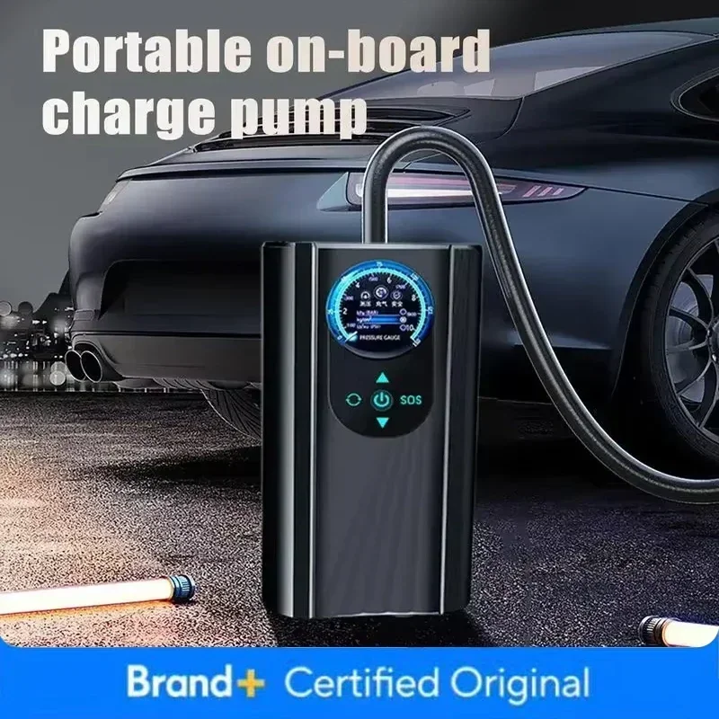 Motorcycle Tyre Inf for Motorbike Auto Bicycle Handheld Air Pump Quick Inflating Electric Air Compressor 12V High Precision