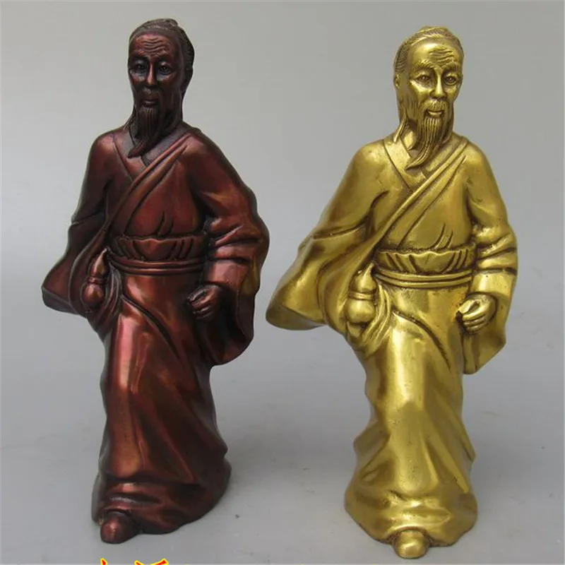Figurine: Brass Sculpture of the Medical Sage Huatuo, Metal Craft, Bronze 98657, Figure for Home Decoration