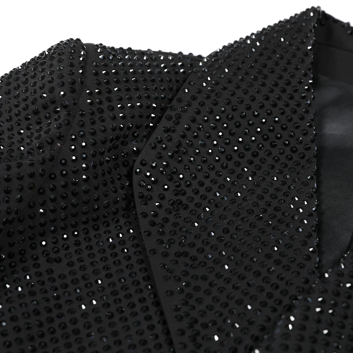 Spring Autumn Heavy Fabric Hot Stamping Diamond Slimming Women's Blazer Jacket Versatile Fashion Suit Coat