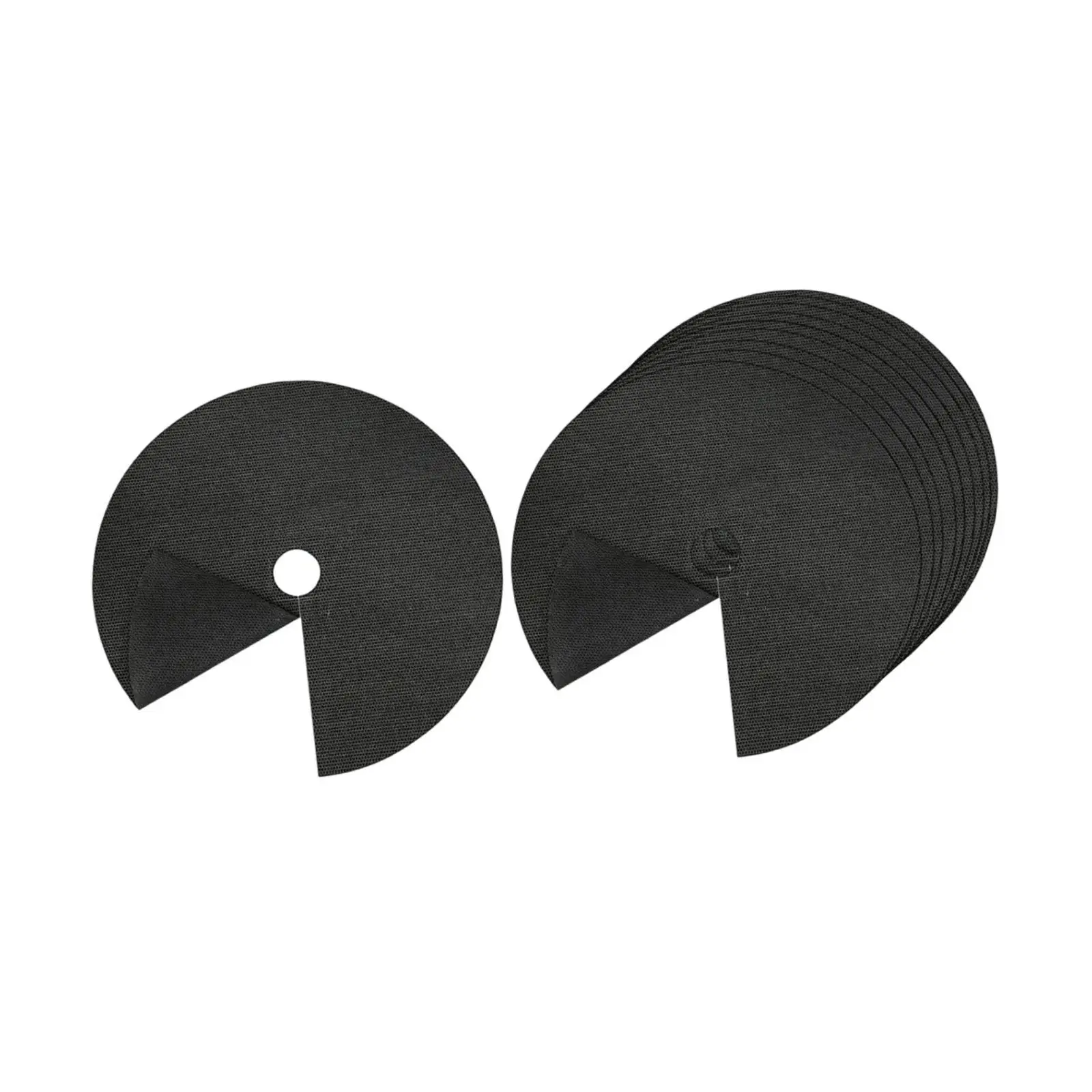 10x Weed Barrier Mats Portable Heavy Duty Round Simple to Use Tree Protector Mat Plant Covers Mulch Ring for Patio Grass Garden