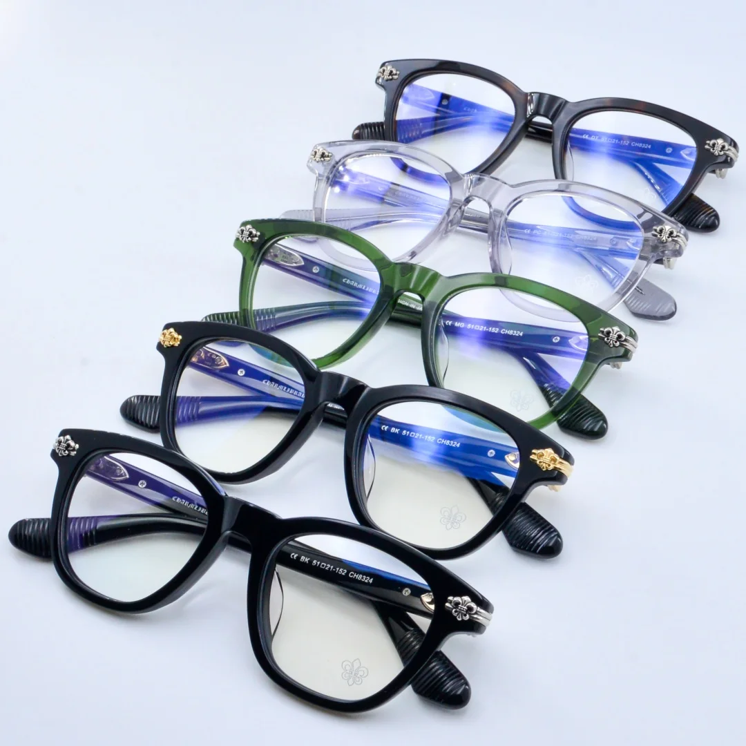 2025 جديد الرجال الكلاسيكية خلات الألياف مربع قصر النظر النظارات البصرية النساء موضة الكمبيوتر القراءة وصفة طبية إطار نظارات UV400 #6