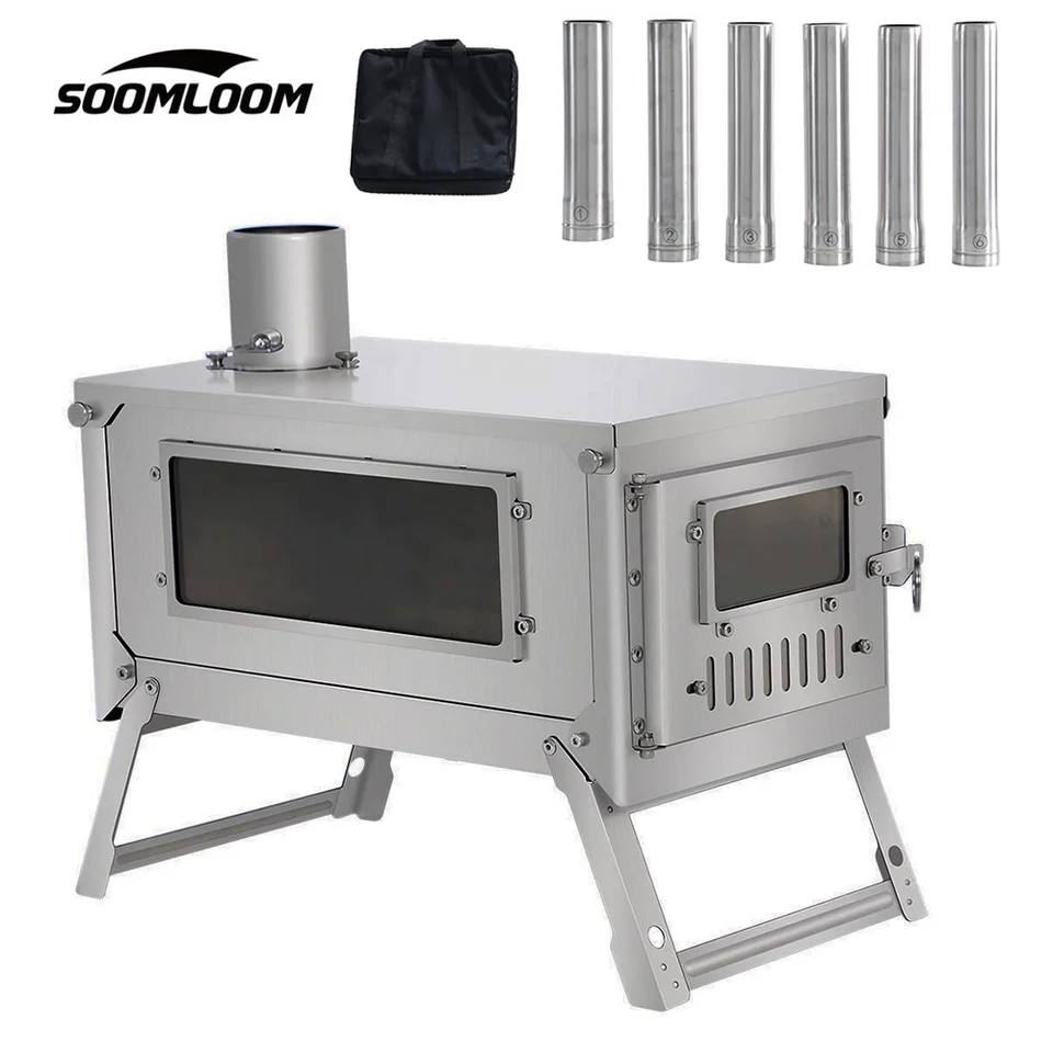 Soomloom Titanium Camping Stove 2.0 - 0.8mm thickness Titanium