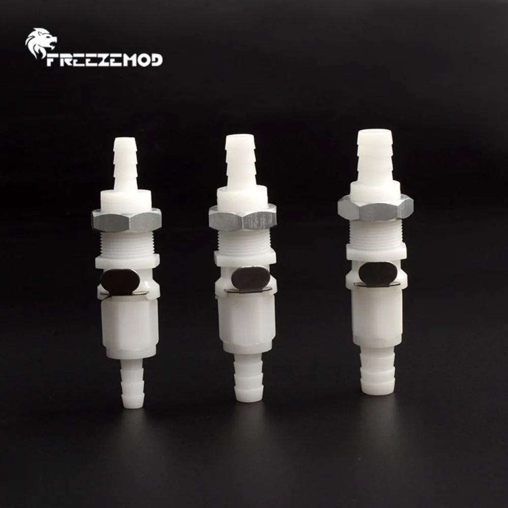 Water stop quick plug quick connect two ends disconnect water stop quick connector through plate ZSZT-T6 beauty instrument