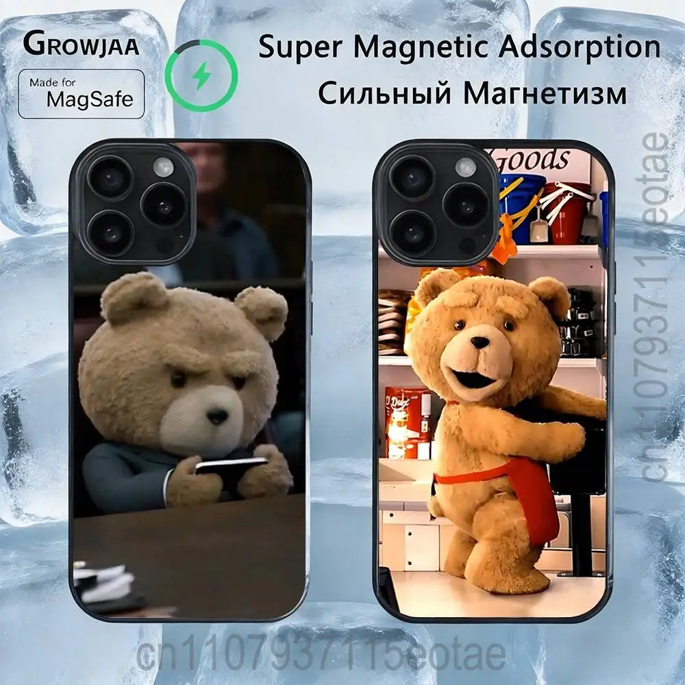 

Teddy Bear Movie T-Ted Magnetic Case: Compatible with IPhone 17,16,15,14,13,12,11,Pro,Max,Plus,Mini,SE4,E