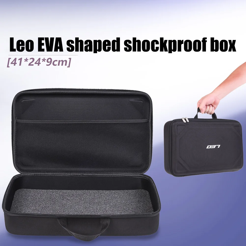 LEO Outdoor Fishing Lure Box Multifunctional Tackle Reel Carry Bag Shockproof EVA Hard Shell 600D Nylon Fishing Accessory Bags