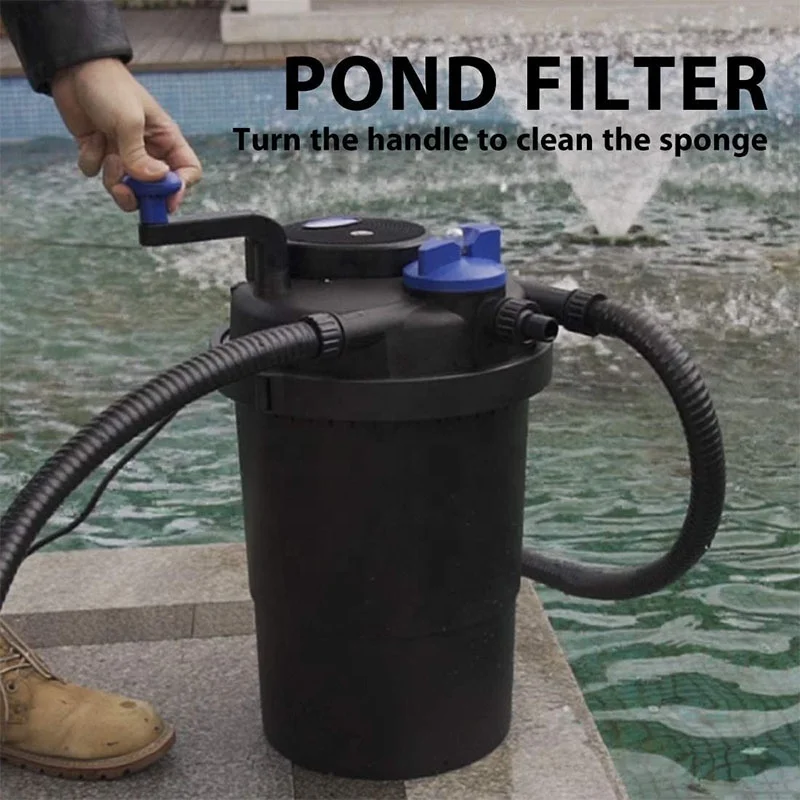 Fish Pond Aquarium Filter Garden Landscape Koi Pond Biofiltration Purification System