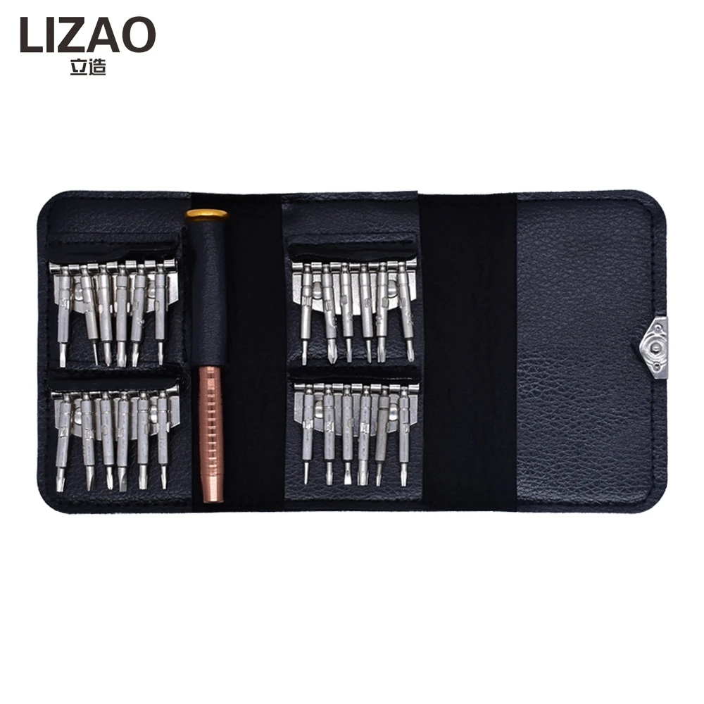LIZAO 25 in 1 Precision Screwdriver Set Multi-function Torx Hex Phillips Repair Tool Kit for Mobile Phone Tablet Laptop PC DIY