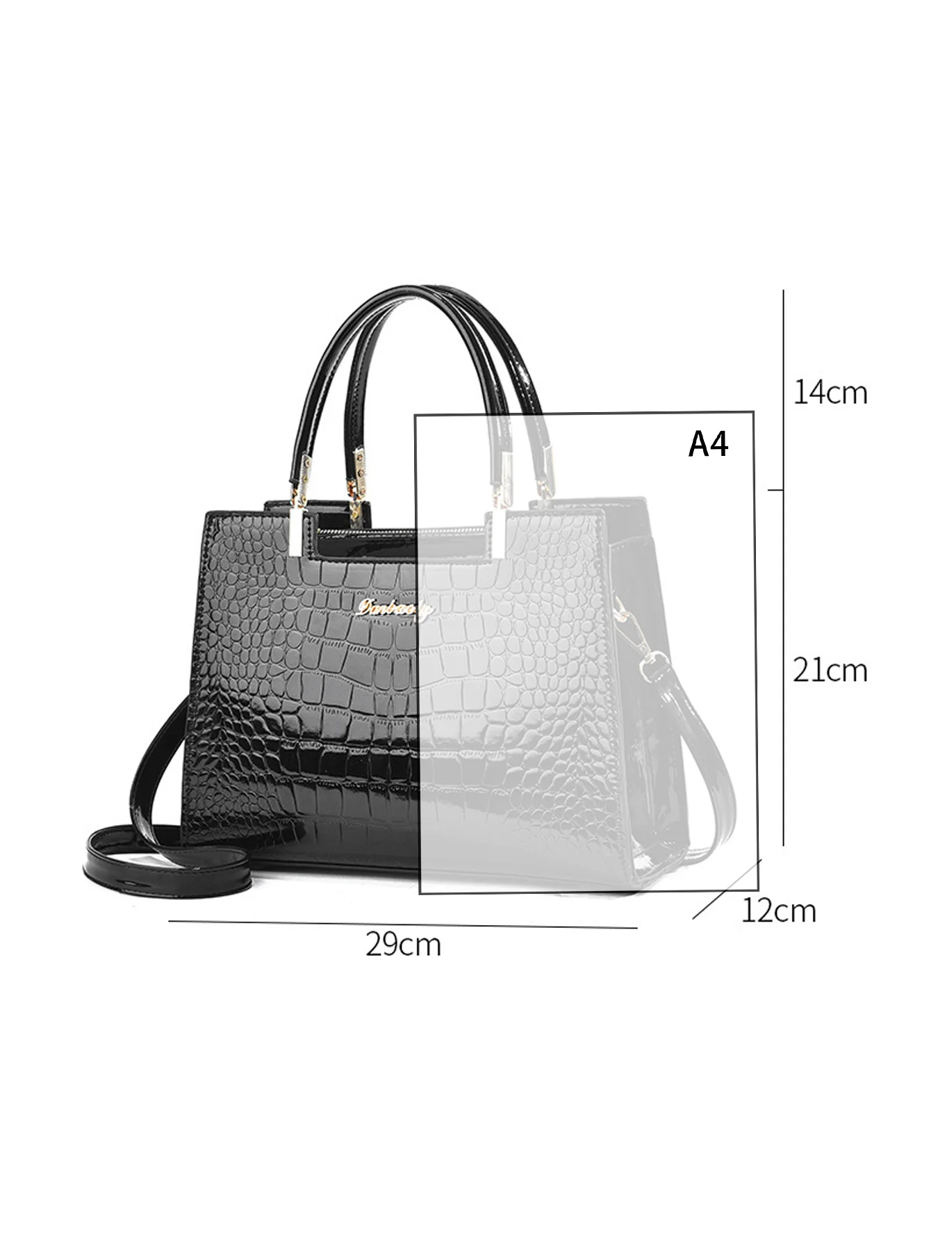 Tote 2024 new fashion tote bag women bag bag one shoulder cross-body bag alligator pattern woman bag