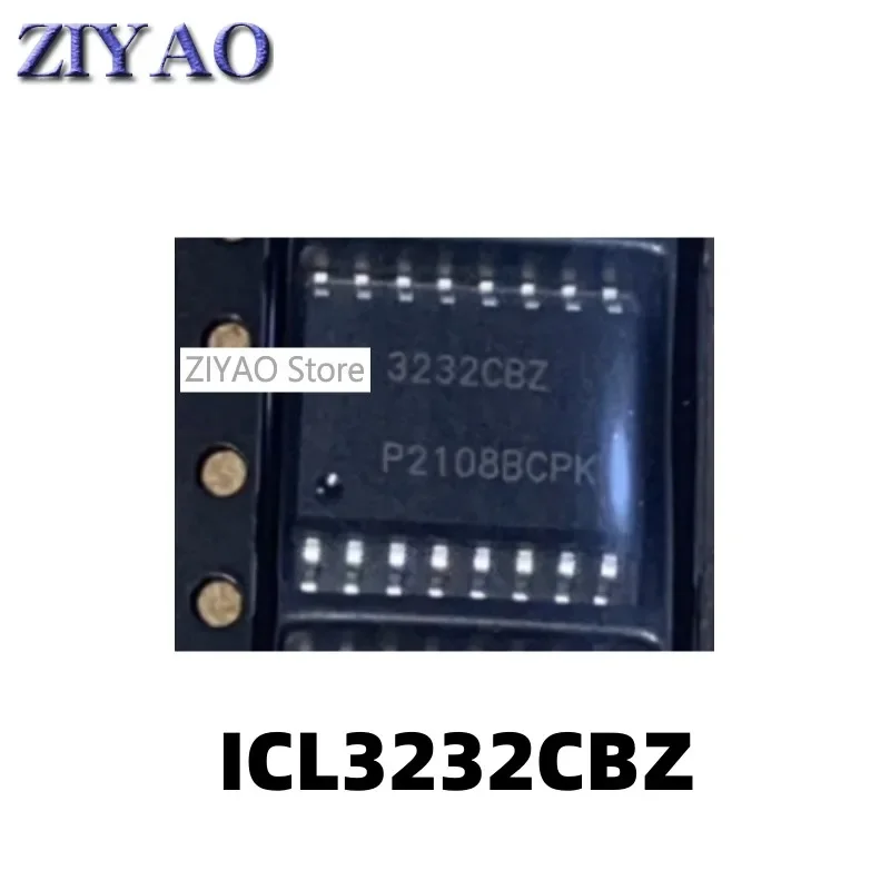 5PCS ICL3232CBZ 3232CBZ SOP16 pin chip integrated circuit transceiver chip