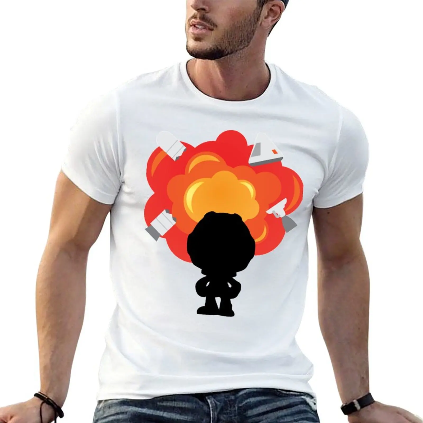 

Kerbal Space Program Explosion T-Shirt man t shirt heavy cotton mens graphic t shirts T-Shirt