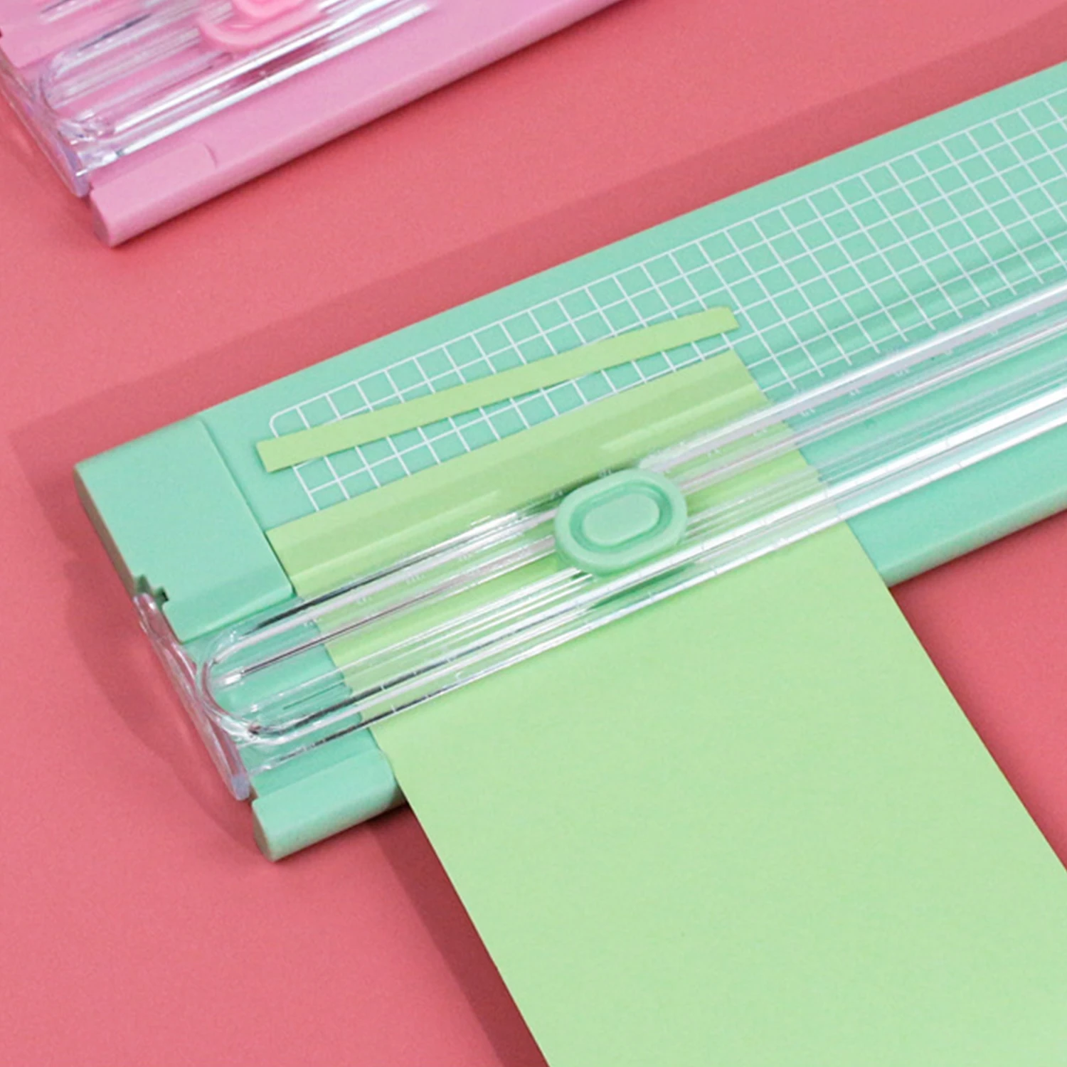 A4 Paper Slide Cutter Dual-direction Paper Trimmer Safety Protection Manual Cutting for Handmade Craft Scrapbook Photo Laminated