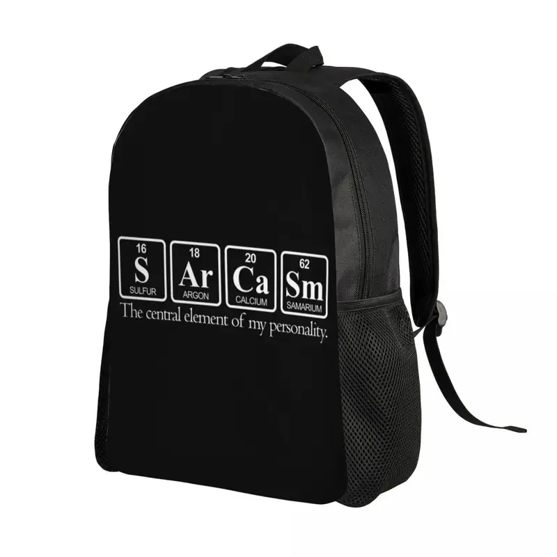 Mochilas personalizadas do sarcasmo para a escola universitária, Bookbag casual para mulheres e homens, Science Chemistry Sayings Bags