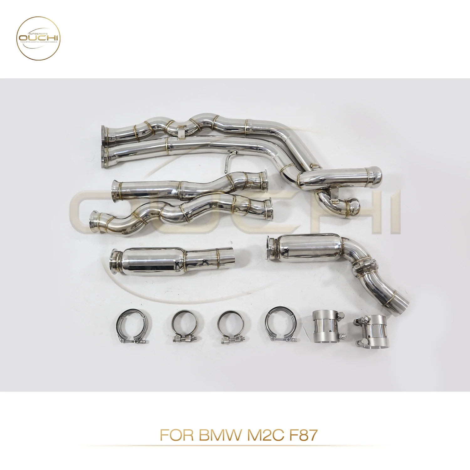 

OUCHI Factory Direct Sales Middle pipe for BMW M2c F87 Equal length 304 stainless steel automotive exhaust system