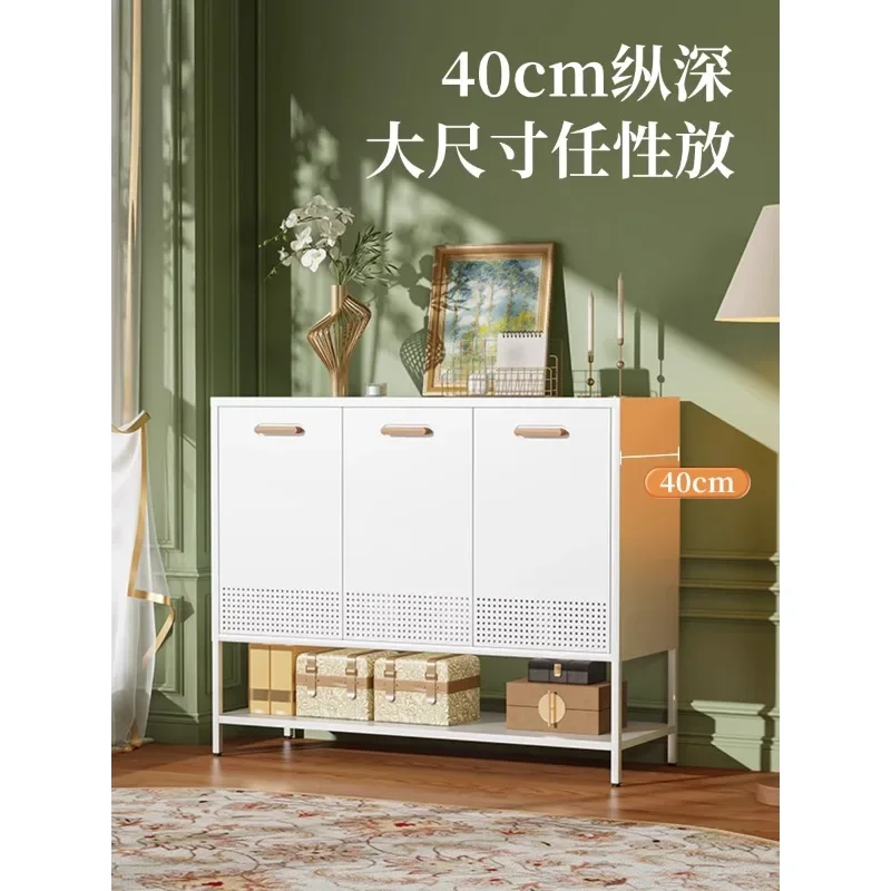 Household steel shoe cabinet, entryway, multi-level shoe rack, living room, balcony, iron storage cabinet, dining cabinet