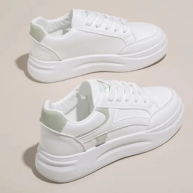 

Женские уличные кроссовки для ходьбы, обувь для скейтбординга, женские спортивные кроссовки, дышащие повседневные спортивные кроссовки из искусственной кожи на шнуровке для бега