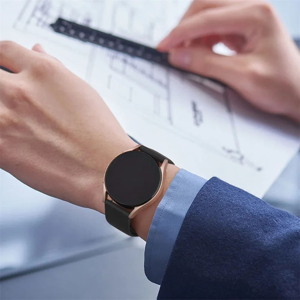 20mm 22mm strap For Samsung Galaxy watch 5 pro/6/4/Classic/Active 2/Gear S3 sport silicone bracelet Huawei GT 2/2e/3 pro band